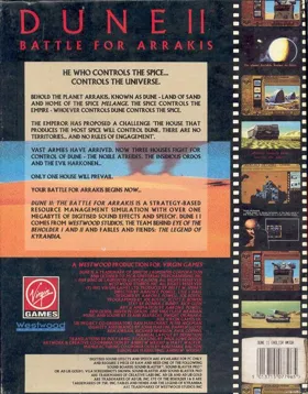 Dune II - The Battle for Arrakis_Disk1 box cover back